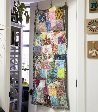 Repurposed Sari Door Caddy
