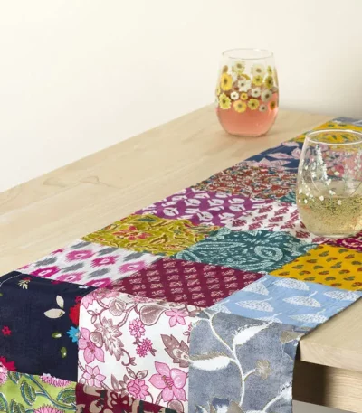 Repurposed Sari Table Runner