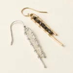 Rough Diamond Bar Earrings 1