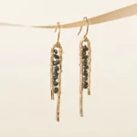 Rough Diamond Bar Earrings 2