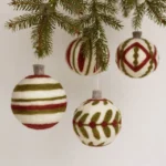 Set Of 4 Festive Ornaments Beginner Felt Kit