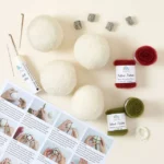 Set Of 4 Festive Ornaments Beginner Felt Kit 2