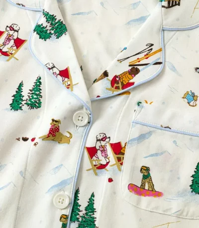 Ski Paw-trol Skiing Dogs Pajamas