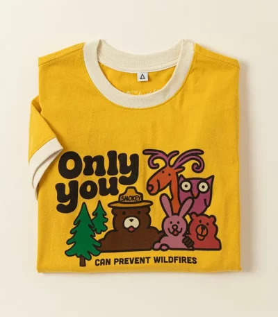 Smokey Bear & Friends Kids Retro Ringer Tee