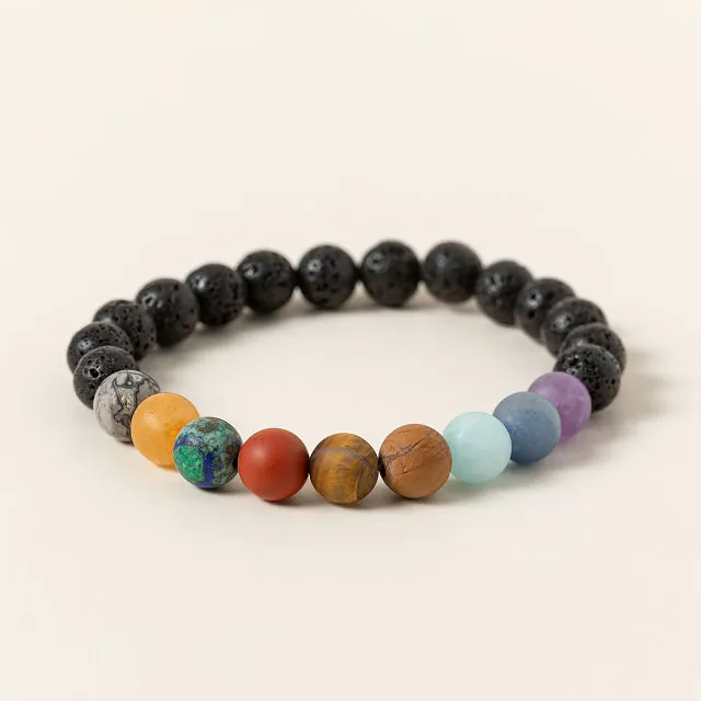 Solar System Aromatherapy Bead Bracelet