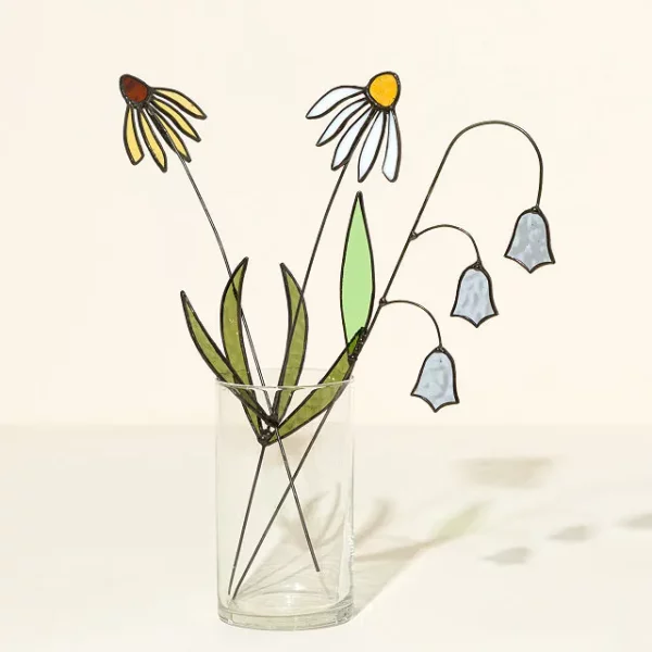 Stained Glass Floral Stem