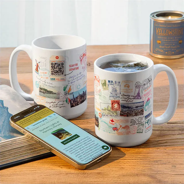 Travel The World In 365 Days Qr Mug Travel The World In 365 Days Qr Mug