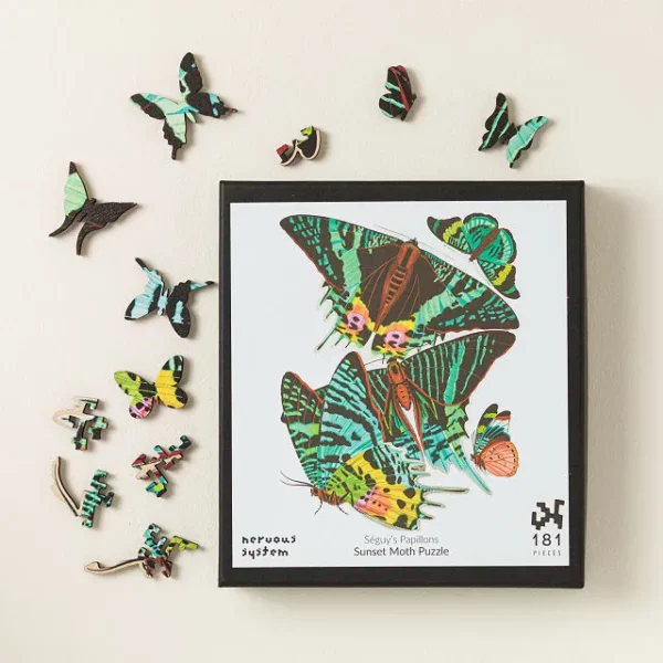 Twilight Wings Matrix-cut Moth Jigsaw Puzzle