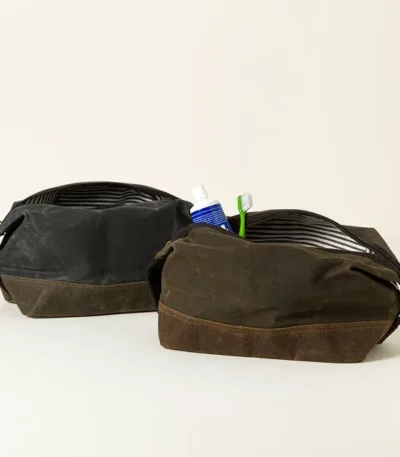 Waxed Canvas Dopp Kit