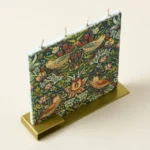 William Morris Bird Motif Flat Candle 1