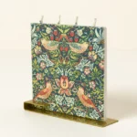 William Morris Bird Motif Flat Candle 2