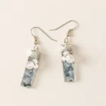 Winter Frost Stained Glass Earrings