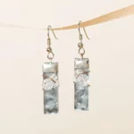 Winter Frost Stained Glass Earrings 2