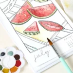 Year Of Guided Watercolor Painting Desk Calendar 1
